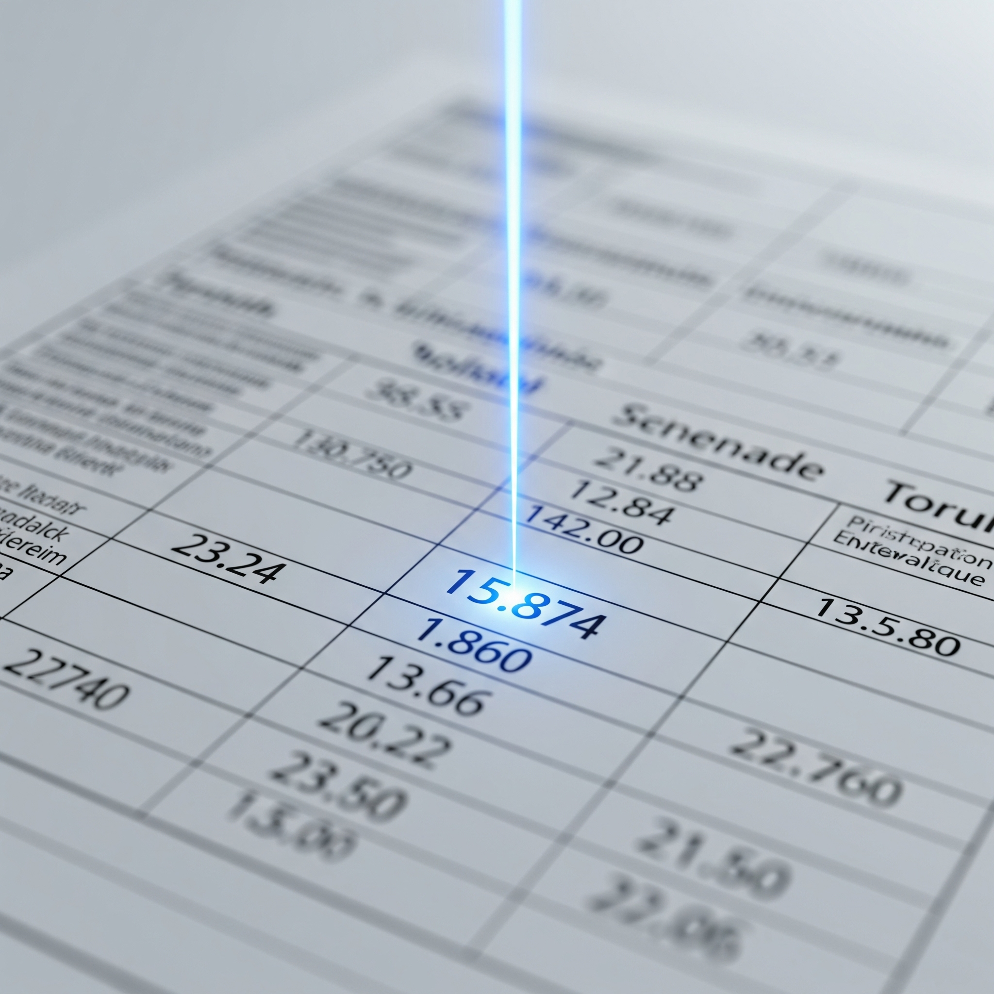 Ilustración de precisión en extracción de datos